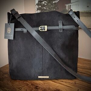 House of Harlow 1960 Black Faux Suede Crossbody Bag *NWT* 🖤